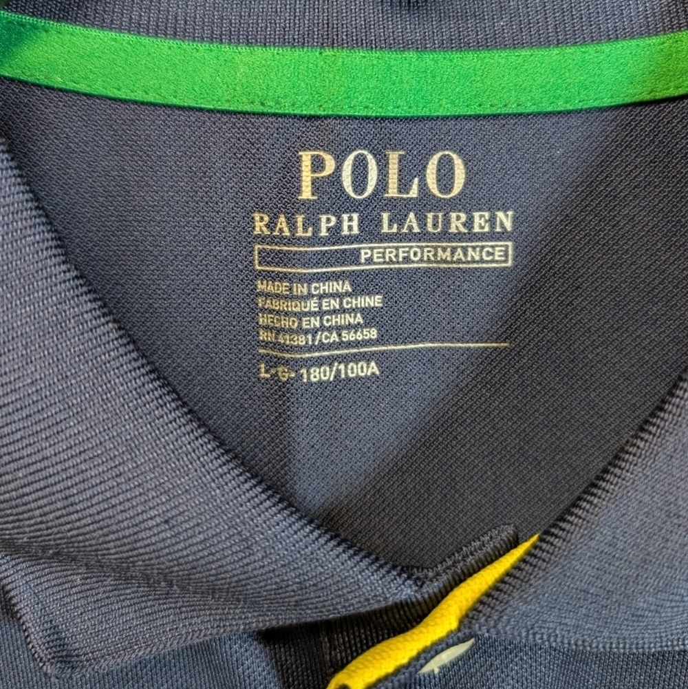 Ralph Lauren Performance Polo Men Chariots Classic Fit Golf Shirt Large NWOT - Picture 6 of 8